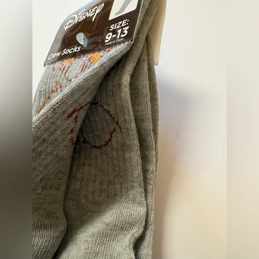 Disney Tigger Gray and Orange Crew Socks